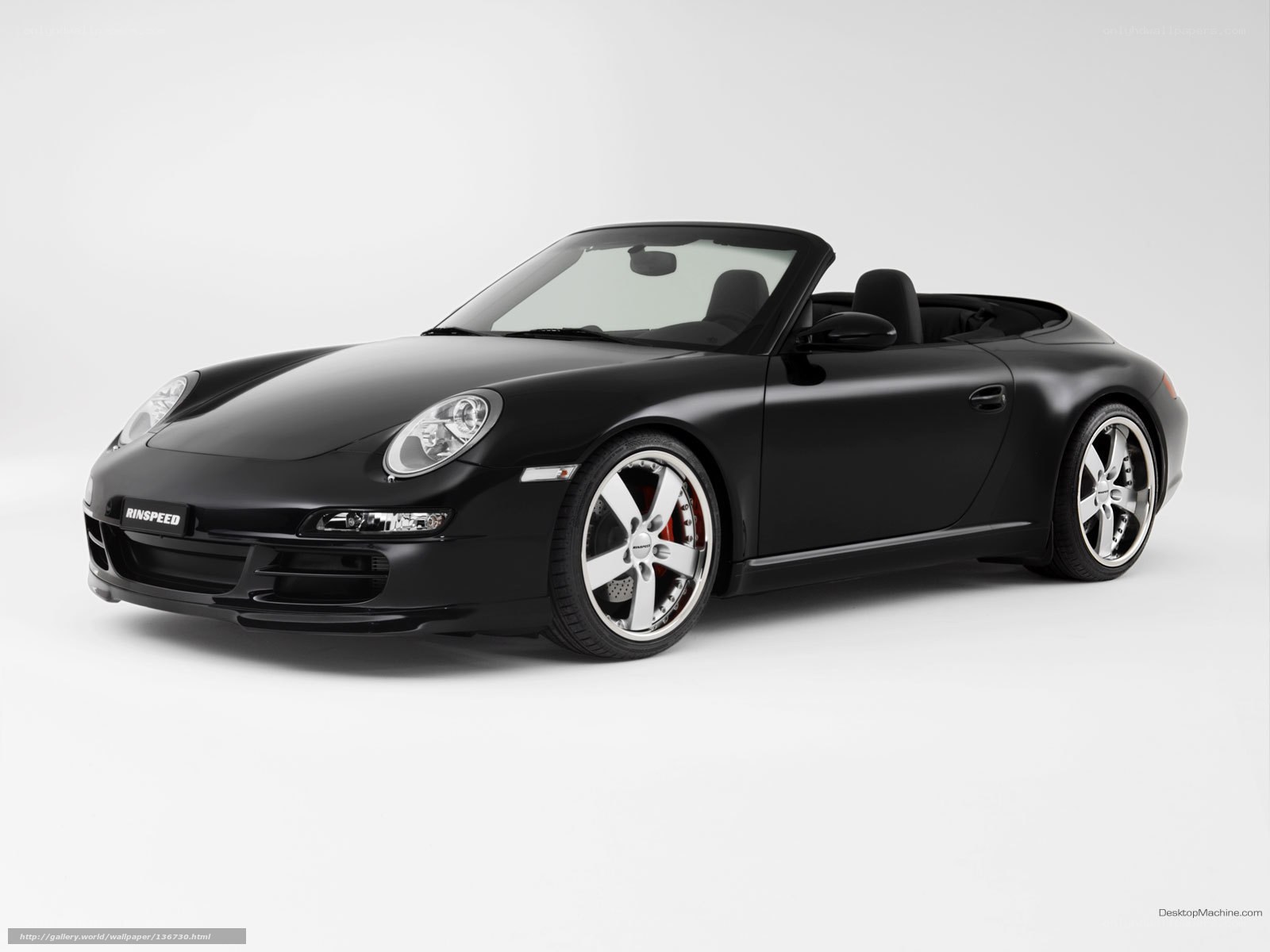 Black Porsche 911 convertible