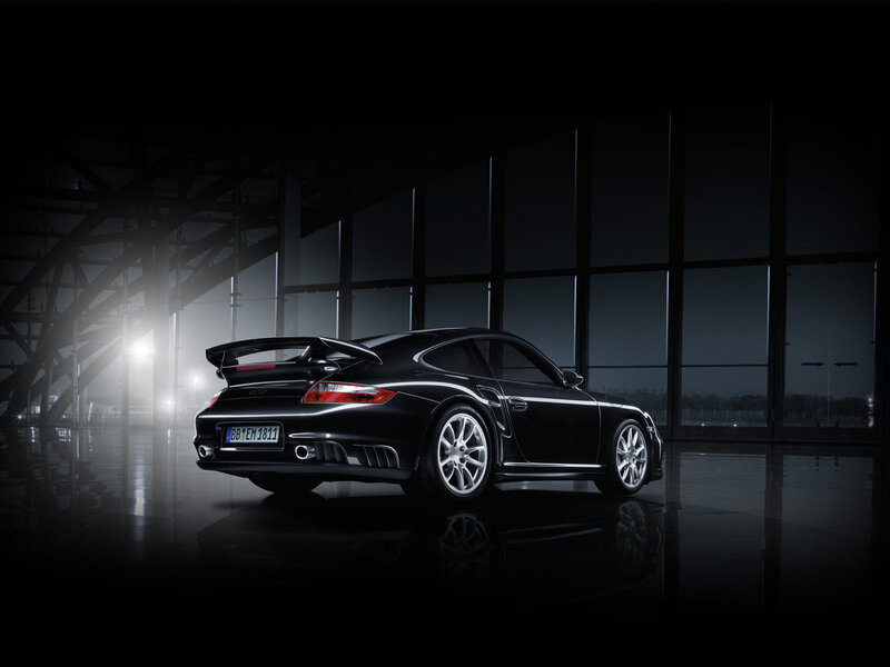 Black Porsche 911 Gt2 — Dramatic