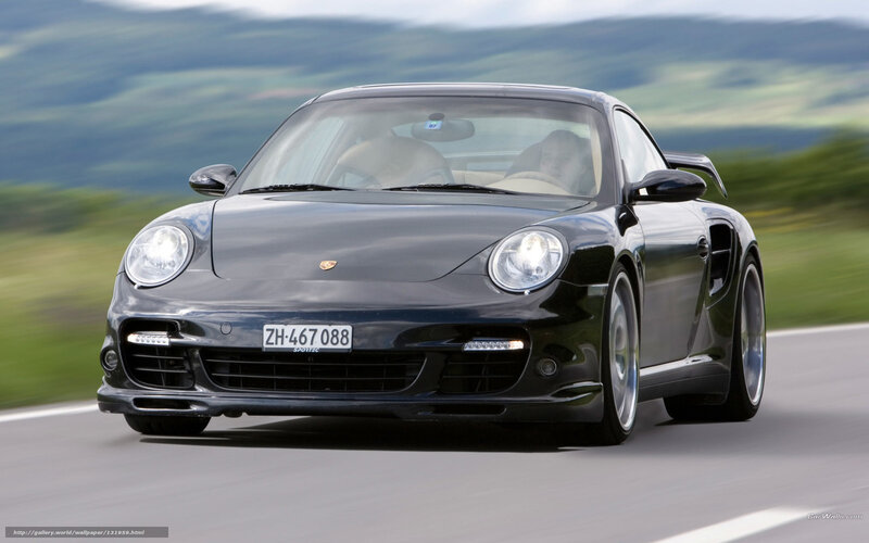 black porsche 911 in motion