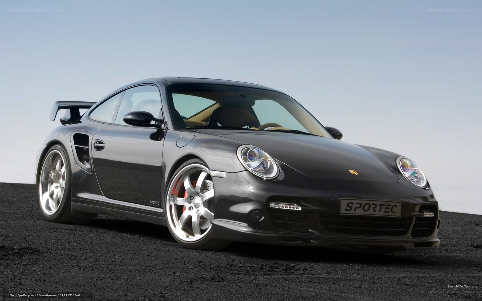 black porsche 911 sportec
