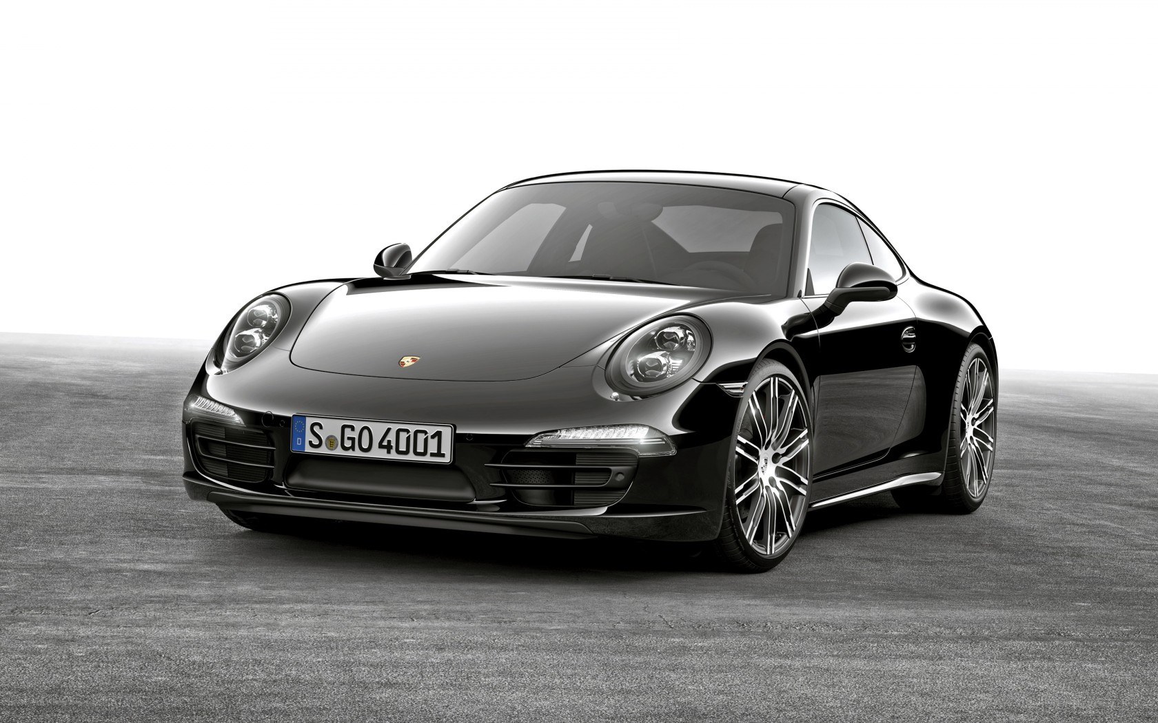 Black Porsche 911 sports car
