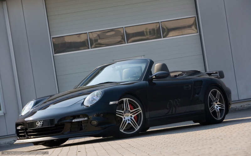 Black Porsche 911 Turbo Cabriolet