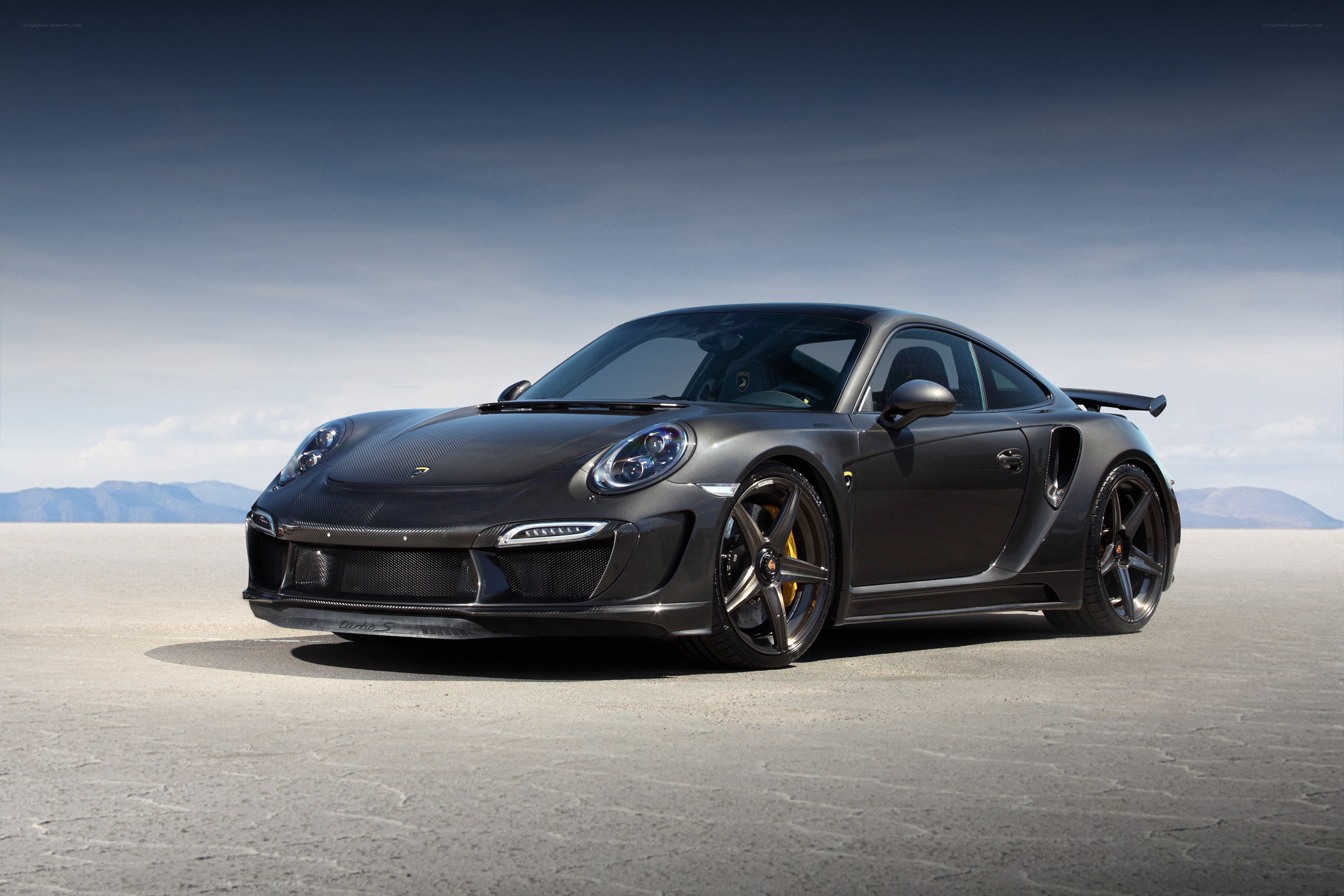 Black Porsche 911 Turbo S