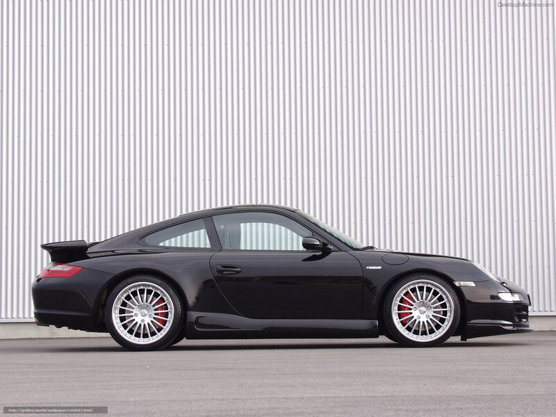 Black Porsche 911 with Hamann modifications