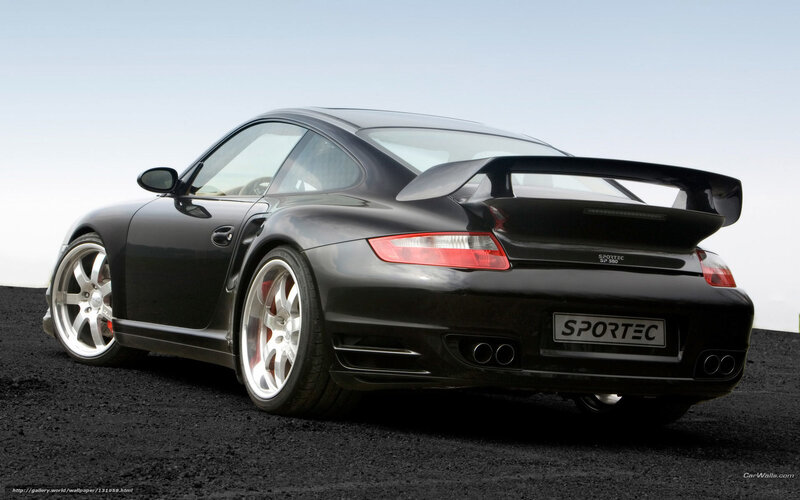 black porsche 911 with sportec body kit