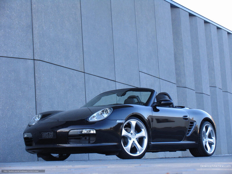 Black Porsche Boxster sports car