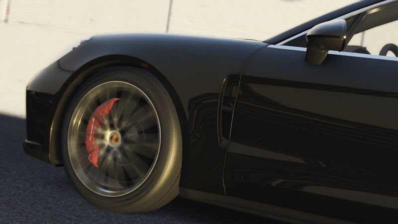 Black Porsche Car Wheel
