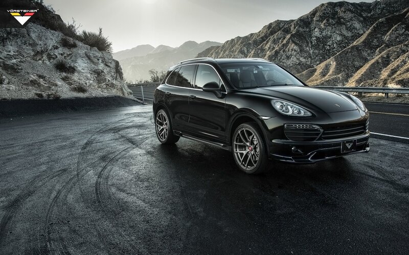 Black Porsche Cayenne — Dramatic, Afternoon, Photograph