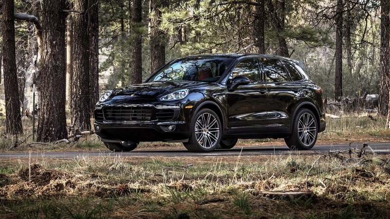 Black Porsche Cayenne — Serene, Afternoon, Photograph