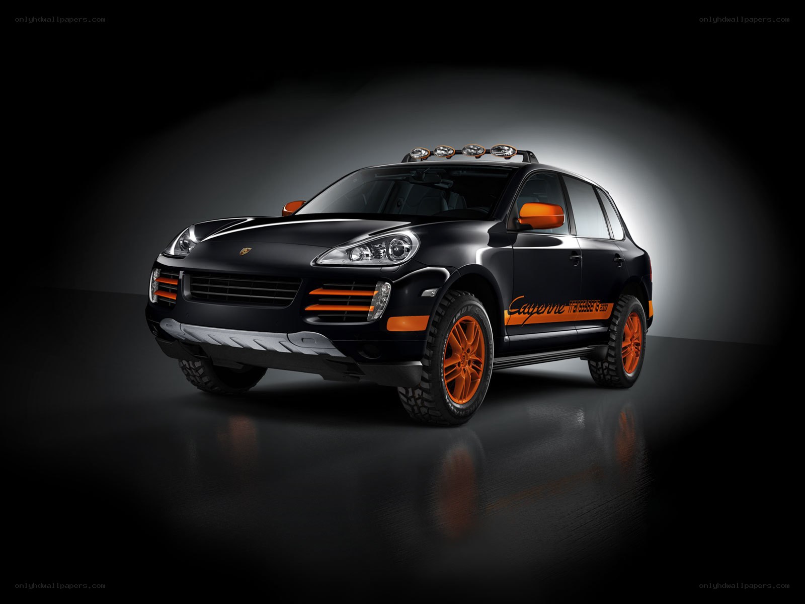 black porsche cayenne suv