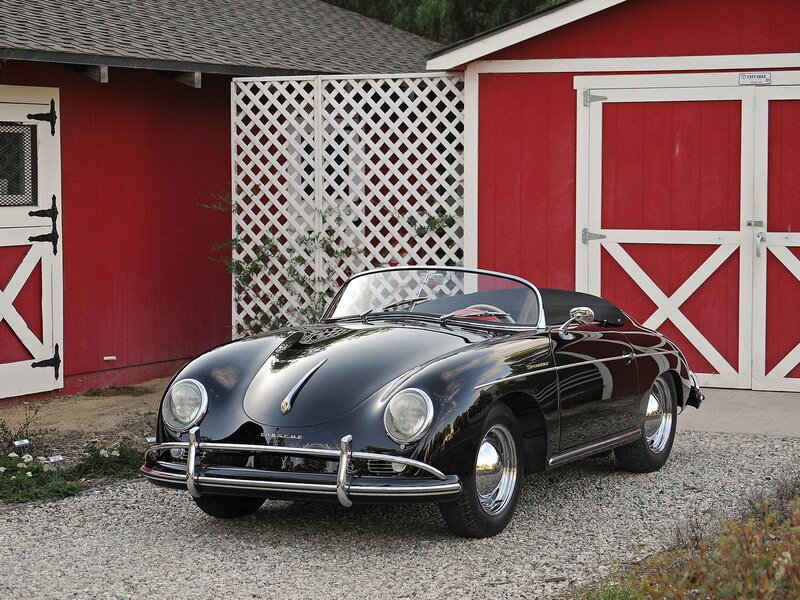 Black Porsche Convertible — Calm, Afternoon