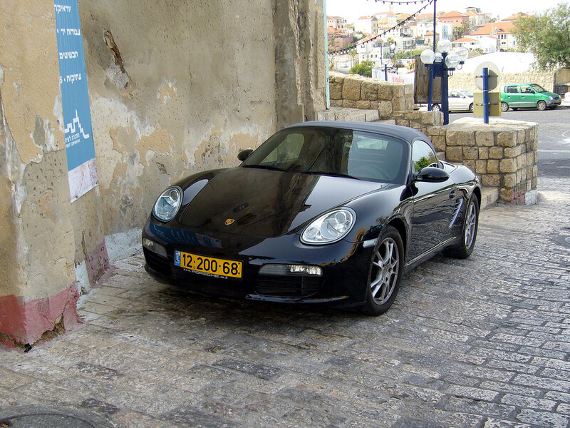 Black Porsche Convertible — Calm