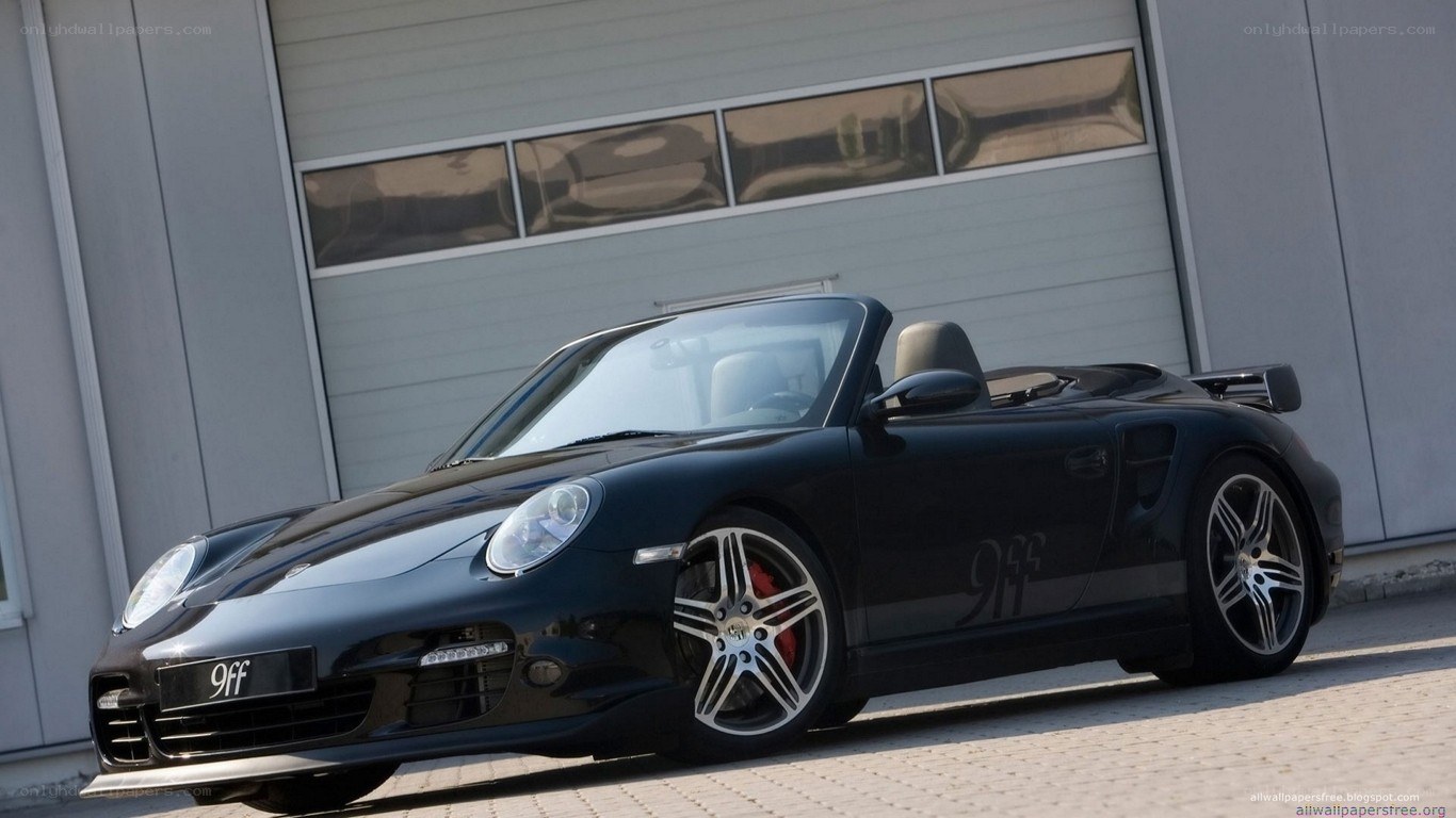 black porsche convertible car