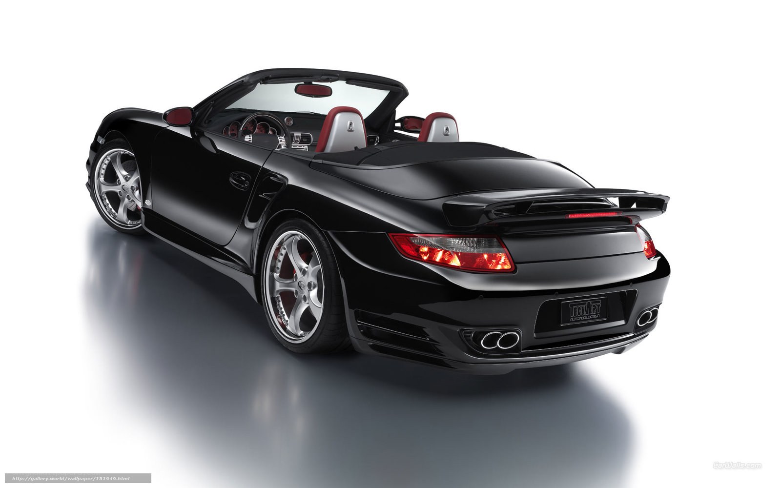 black porsche convertible sports car