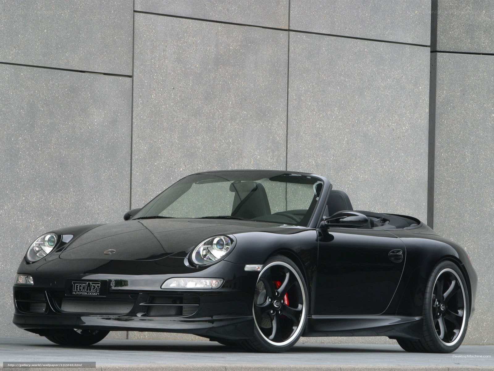 black porsche convertible sports car