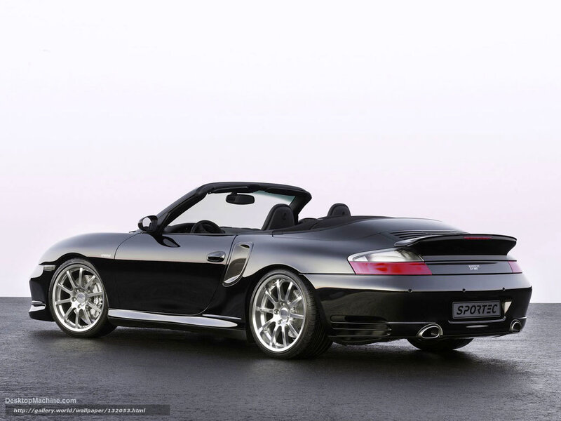 black porsche convertible sports car