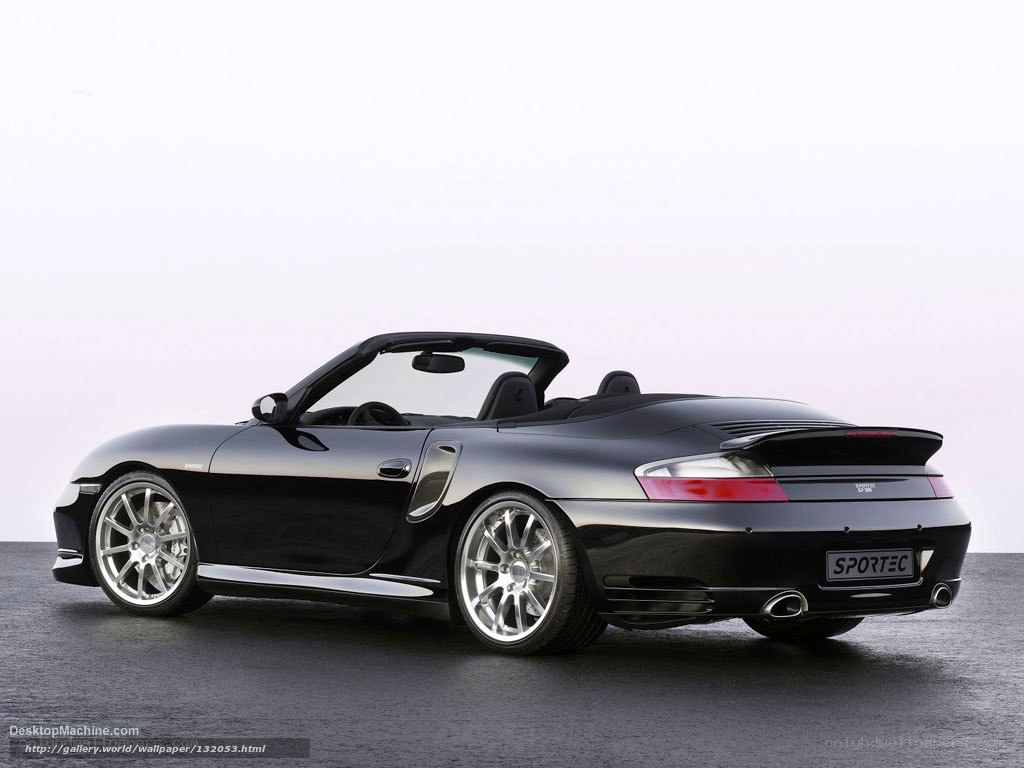 black porsche convertible sports car
