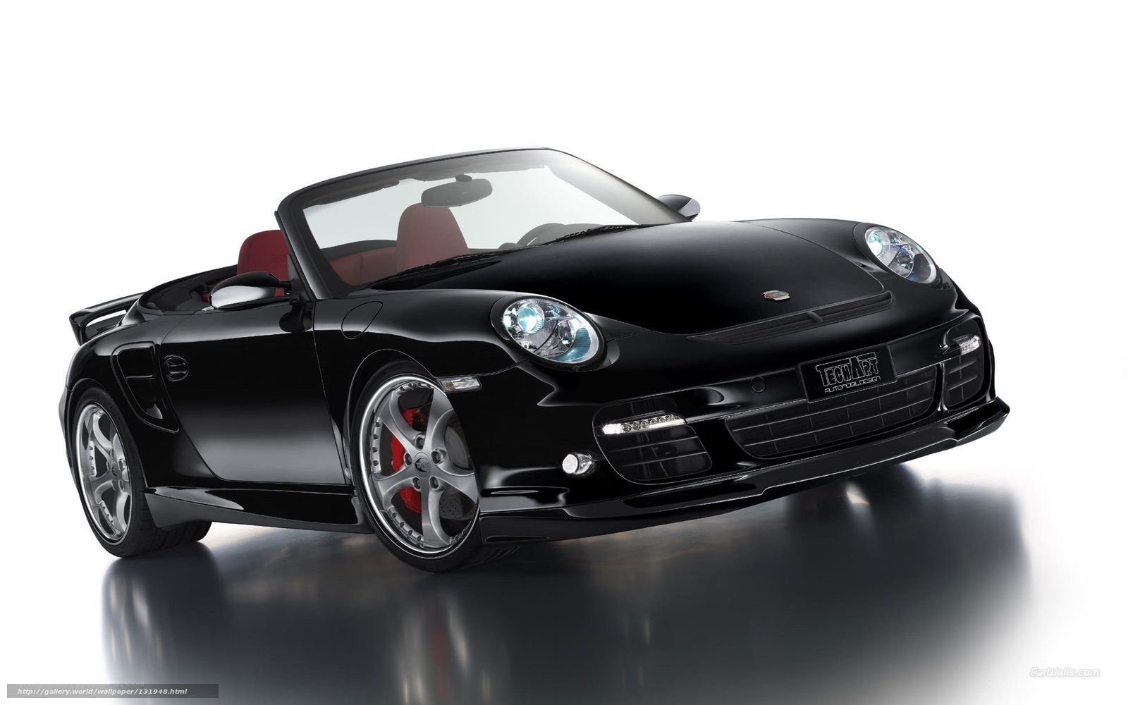 black porsche convertible sports car