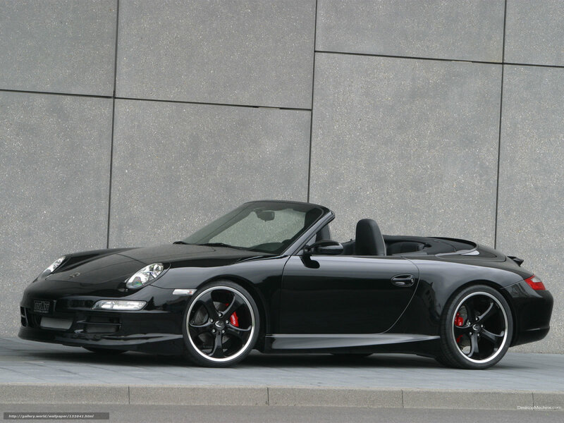 black porsche convertible