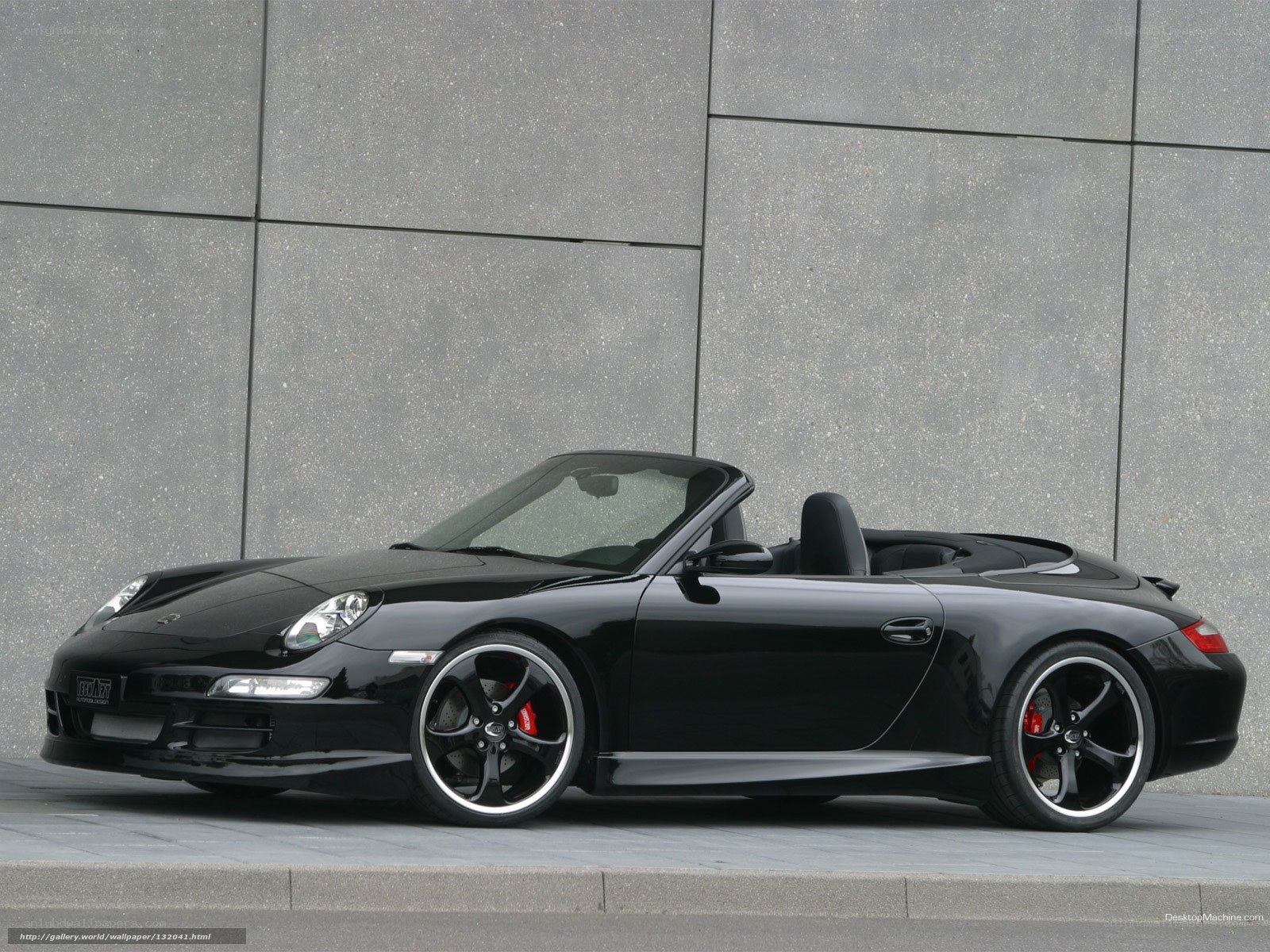 black porsche convertible