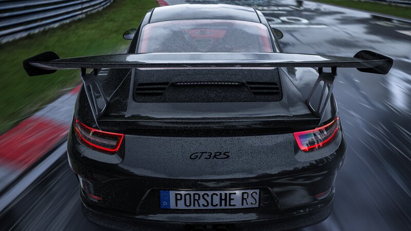 Black Porsche Gt3 Rs — Dynamic
