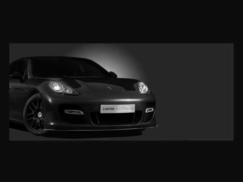 Black Porsche Panamera — Dramatic