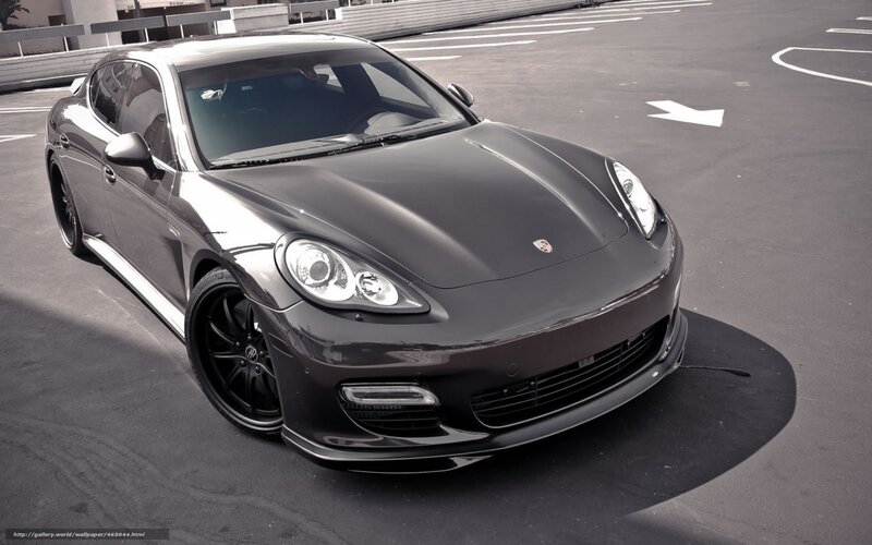 Black Porsche Panamera — Gray