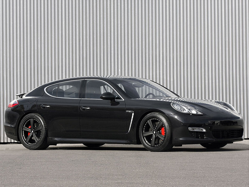 Black Porsche Panamera — Neutral, Afternoon
