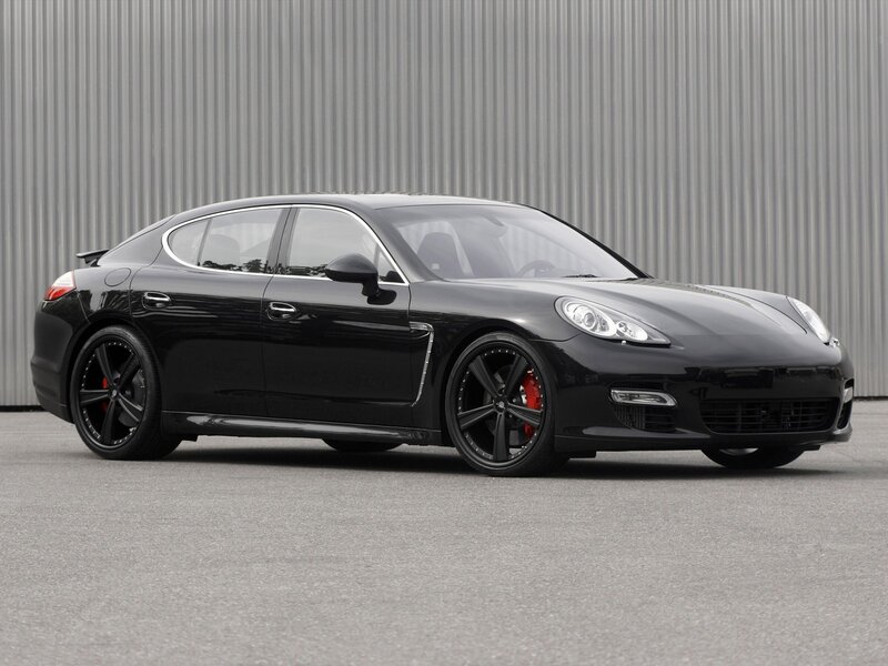 Black Porsche Panamera — Neutral, Photograph, Car, Wheels, Building