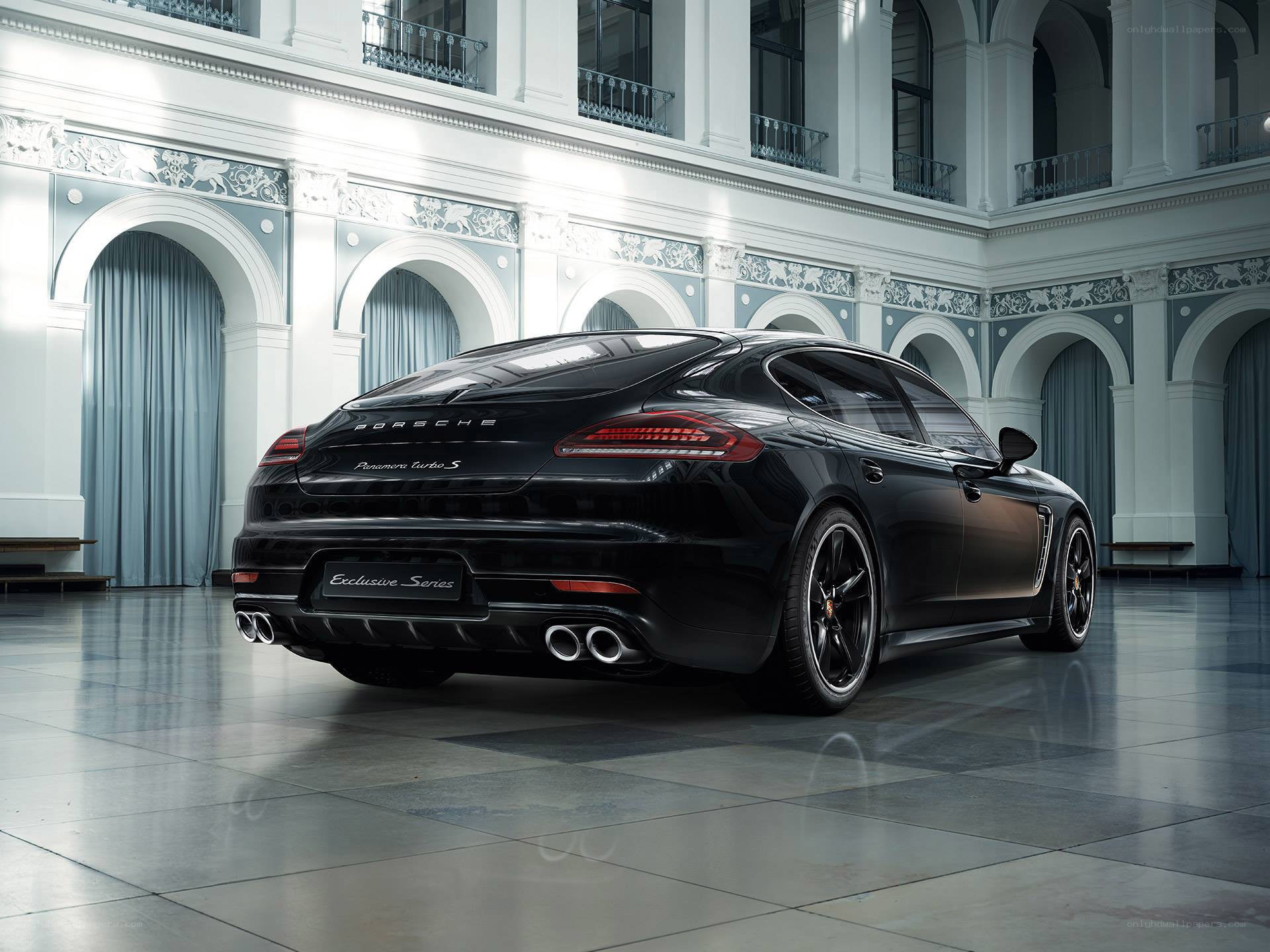 Black Porsche Panamera Turbo S