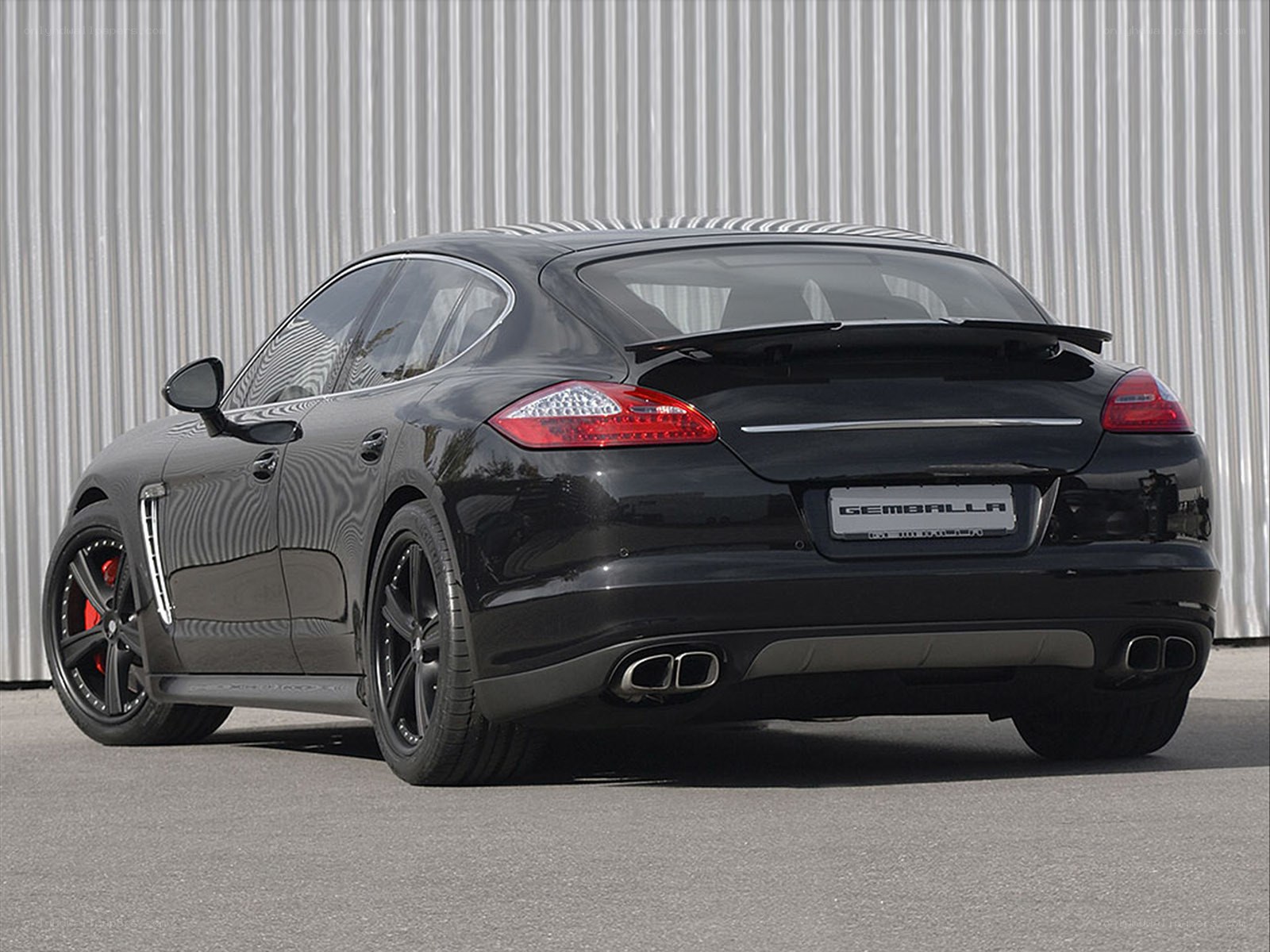 Black Porsche Panamera with Gemballa