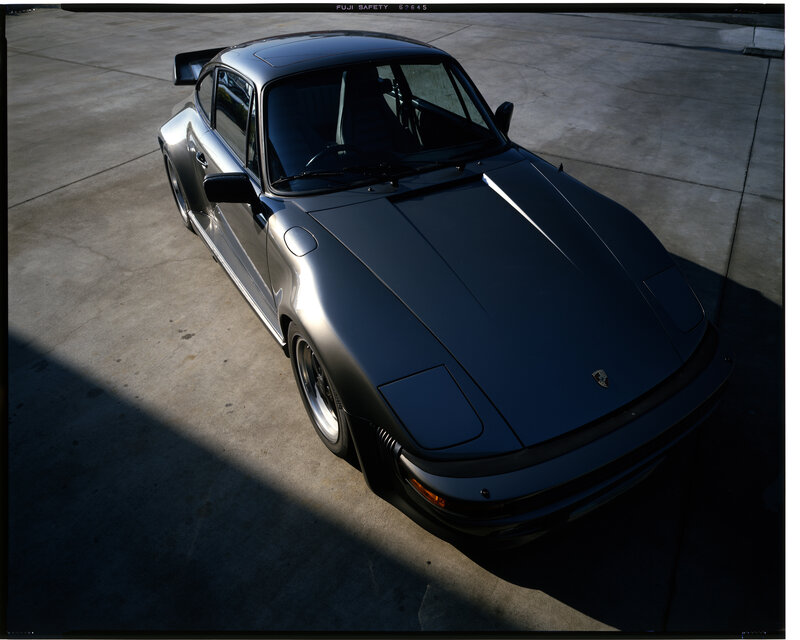 Black Porsche sports car