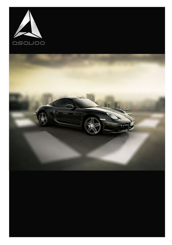 Black Porsche sports car