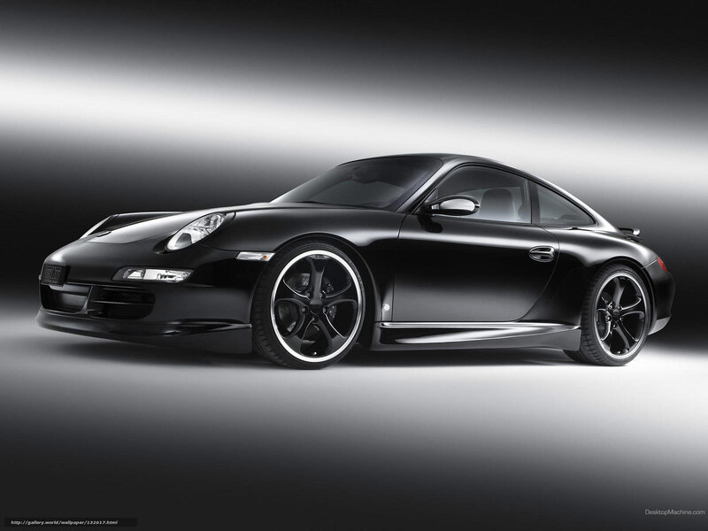 black porsche sports car