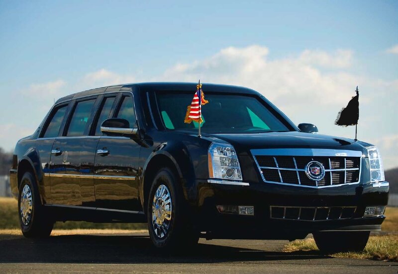 Black presidential limousine