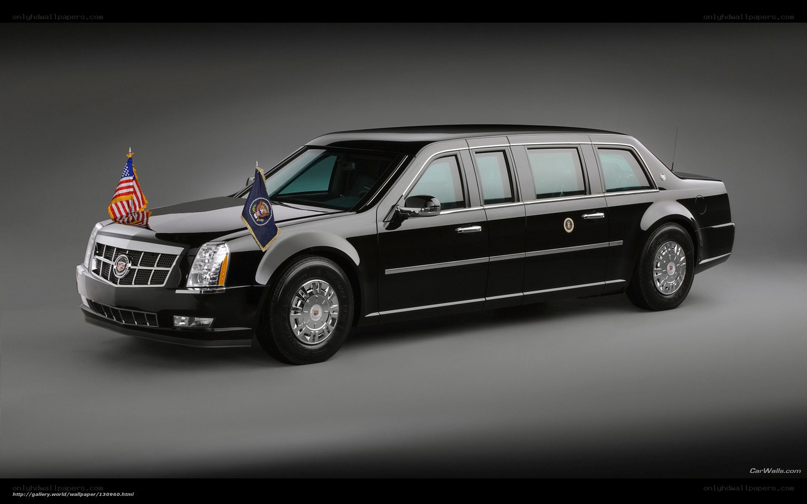 Black presidential limousine