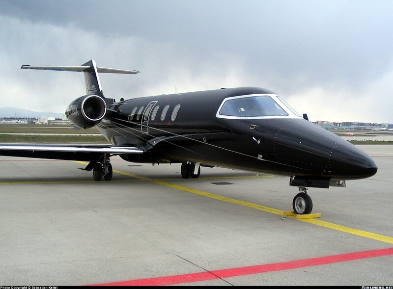 Black Private Jet