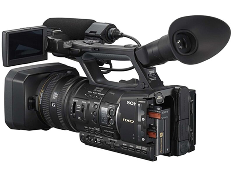 Black Professional Video Camera