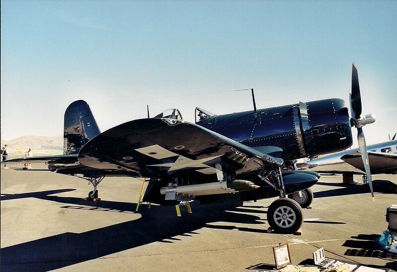 Black Propeller Plane — Blue