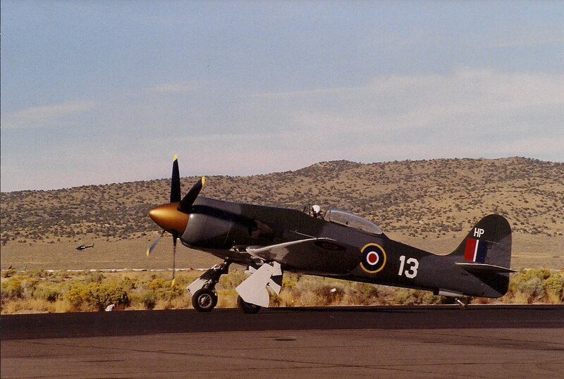Black Propeller Plane — Gray, Calm