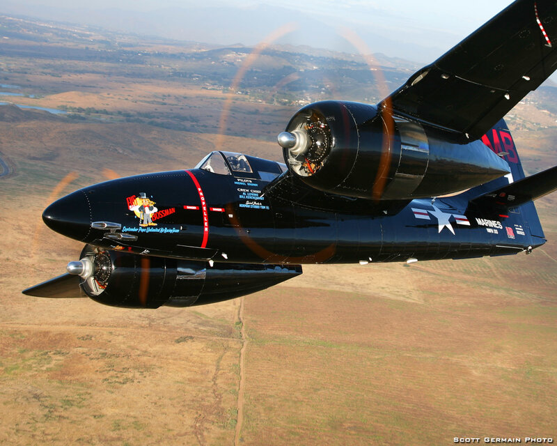 Black Propeller Plane