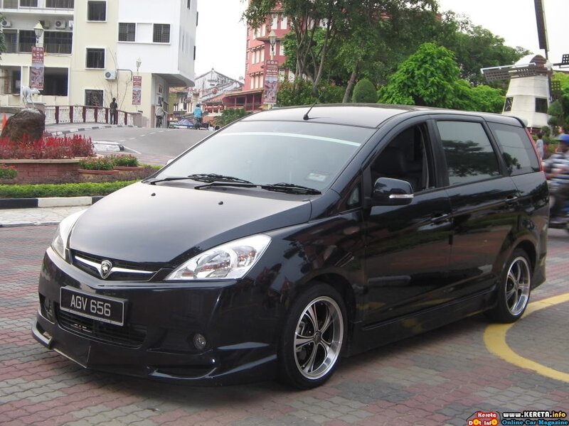black proton waja minivan