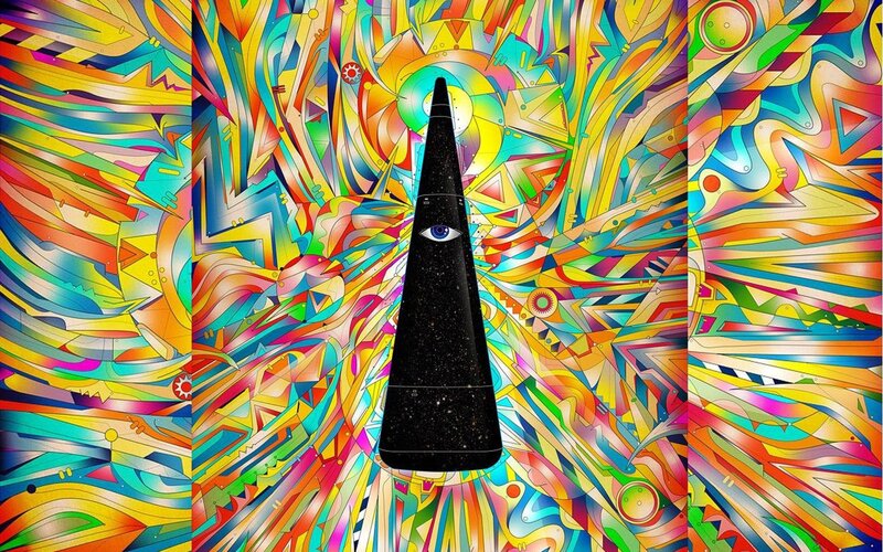 Black Pyramid with Eye