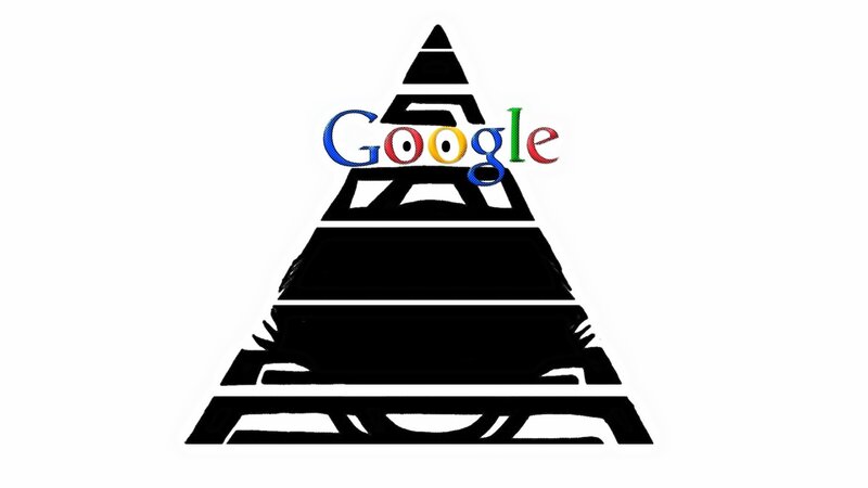Black Pyramid with Google Logo
