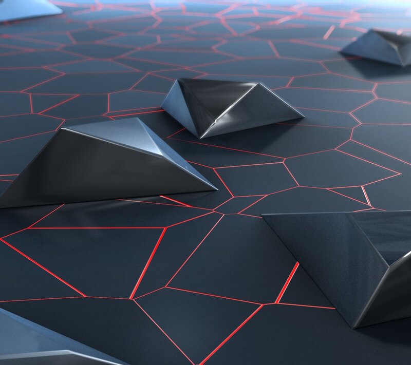 Black Pyramids on Grid