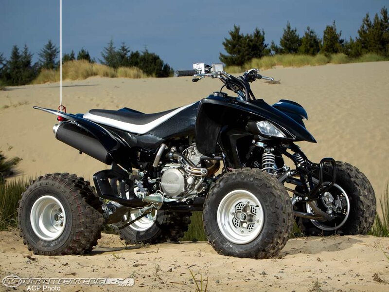 Black Quad Bike on Sand