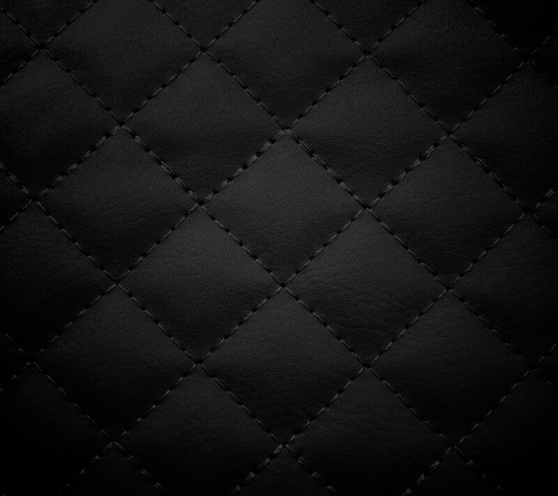 Black Quilted Leather — Minimalist