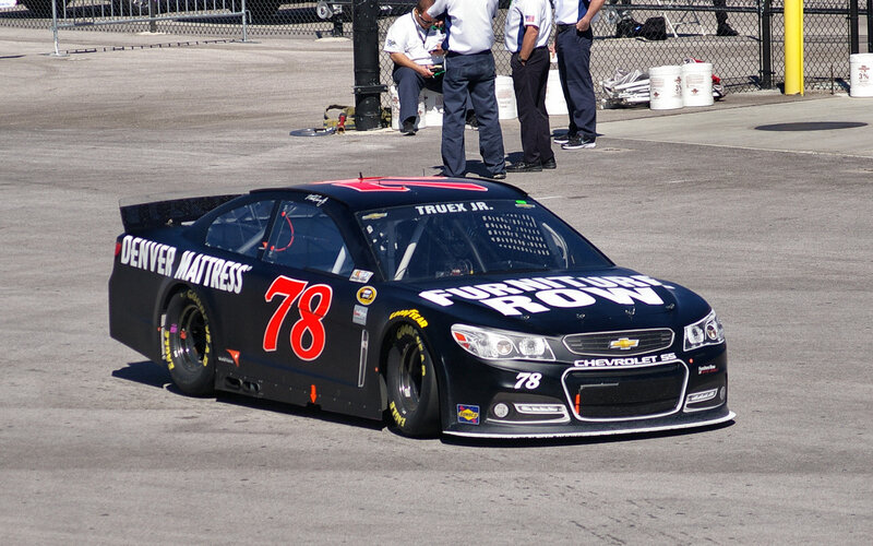 Black Race Car — Active, Afternoon, Photograph, People