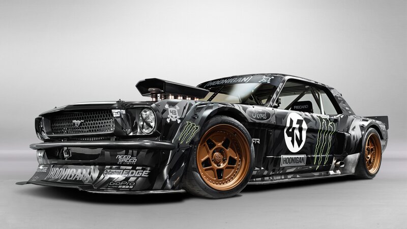 Black Race Car — Aggressive, Photograph, Monster Energy