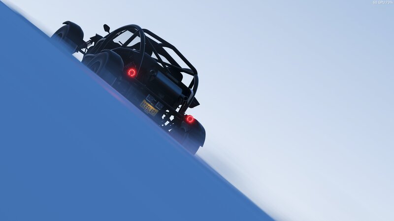 Black Race Car — Blue, Dramatic, 3d Render